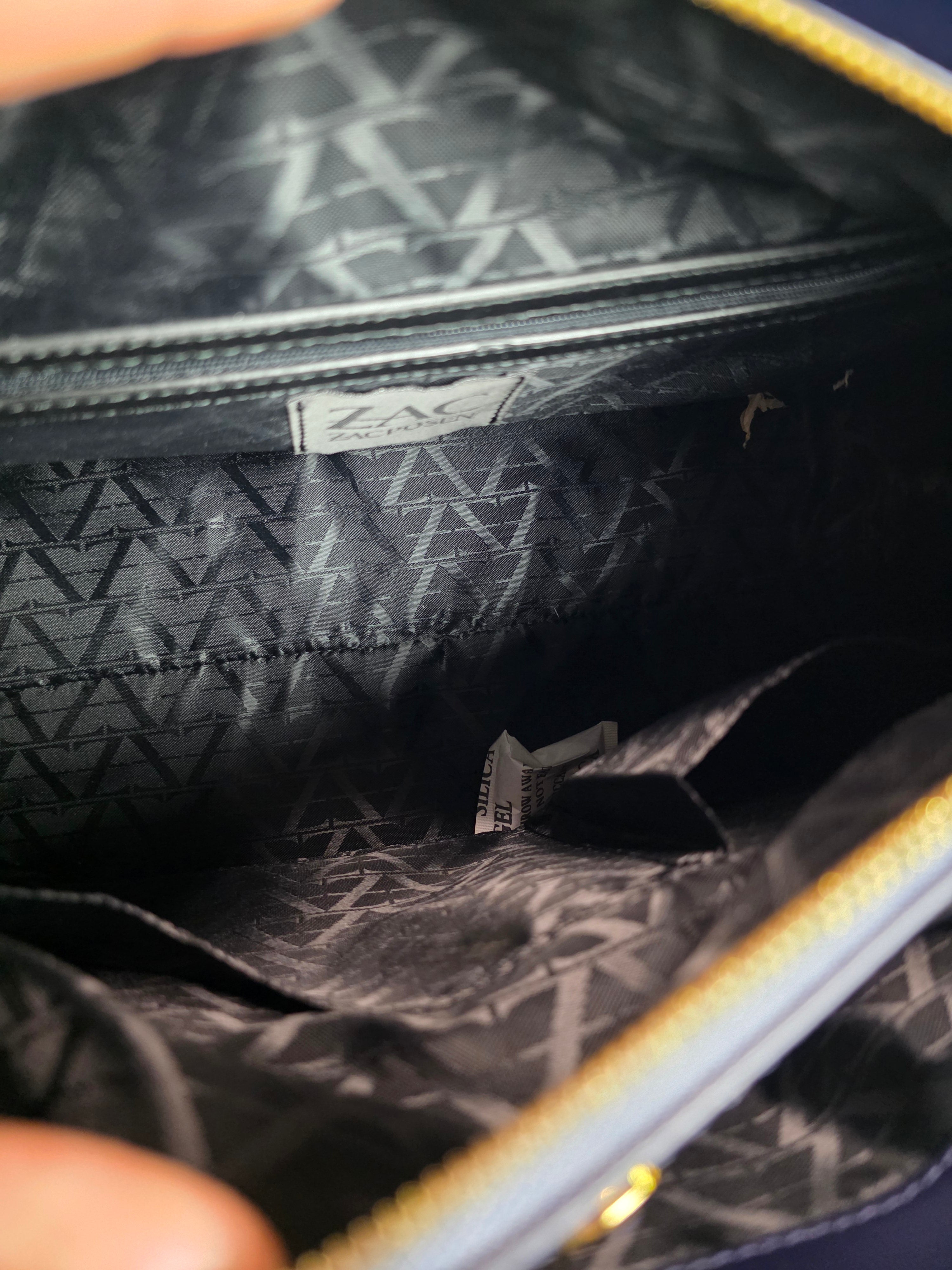 ZAC Zac Posen Leather Satchel Bag EARTHA BARREL SATCHEL OCEAN